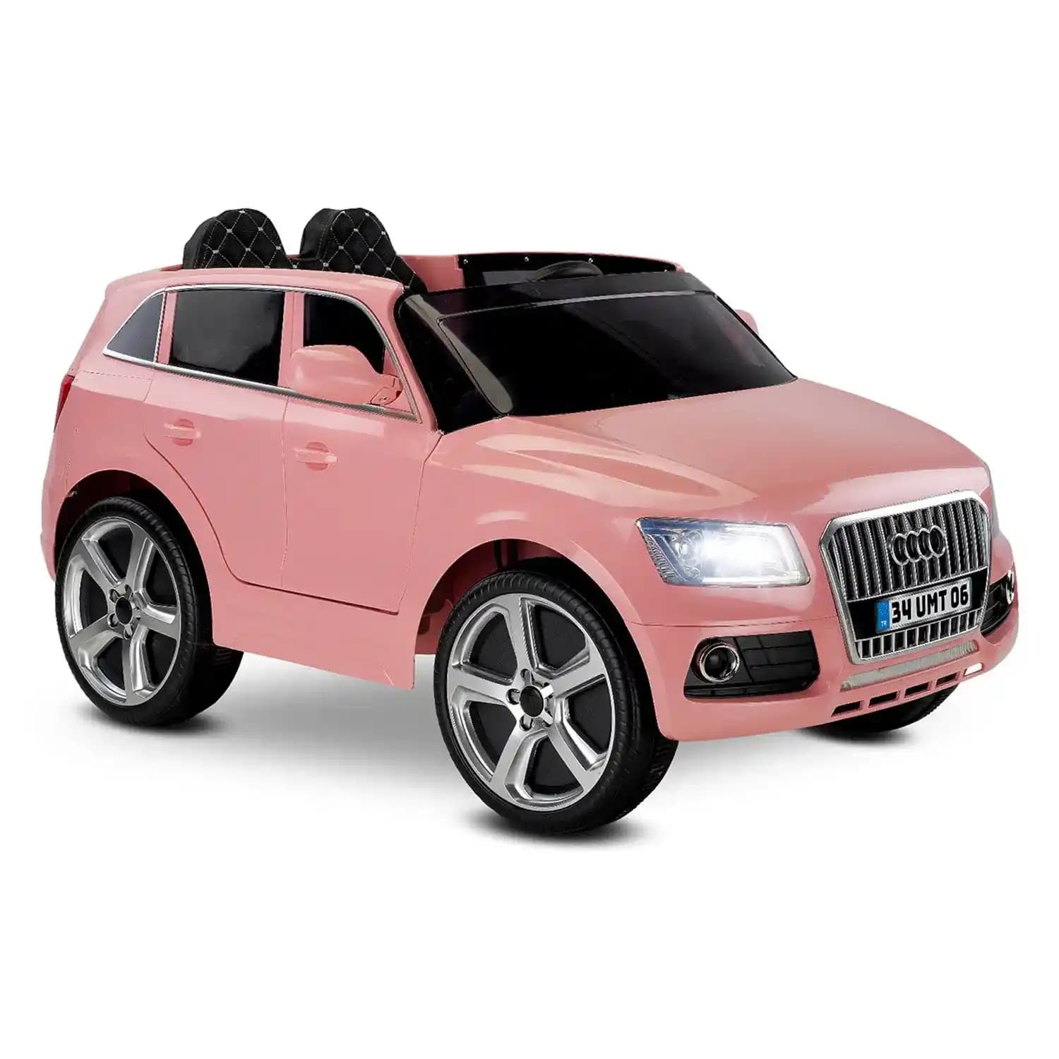 Babyhope Pembe 12V Elektrikli Çocuk Arabası Güvenli ve Eğlenceli Sürüş Deneyimi