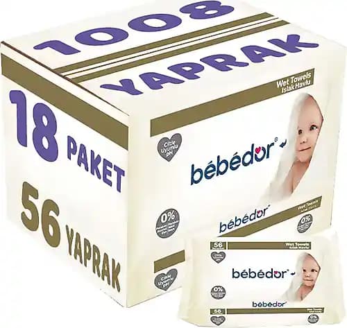 Bebekler İçin Güvenilir ve Pratik 18'li Paket Islak Havlu Ürünleri