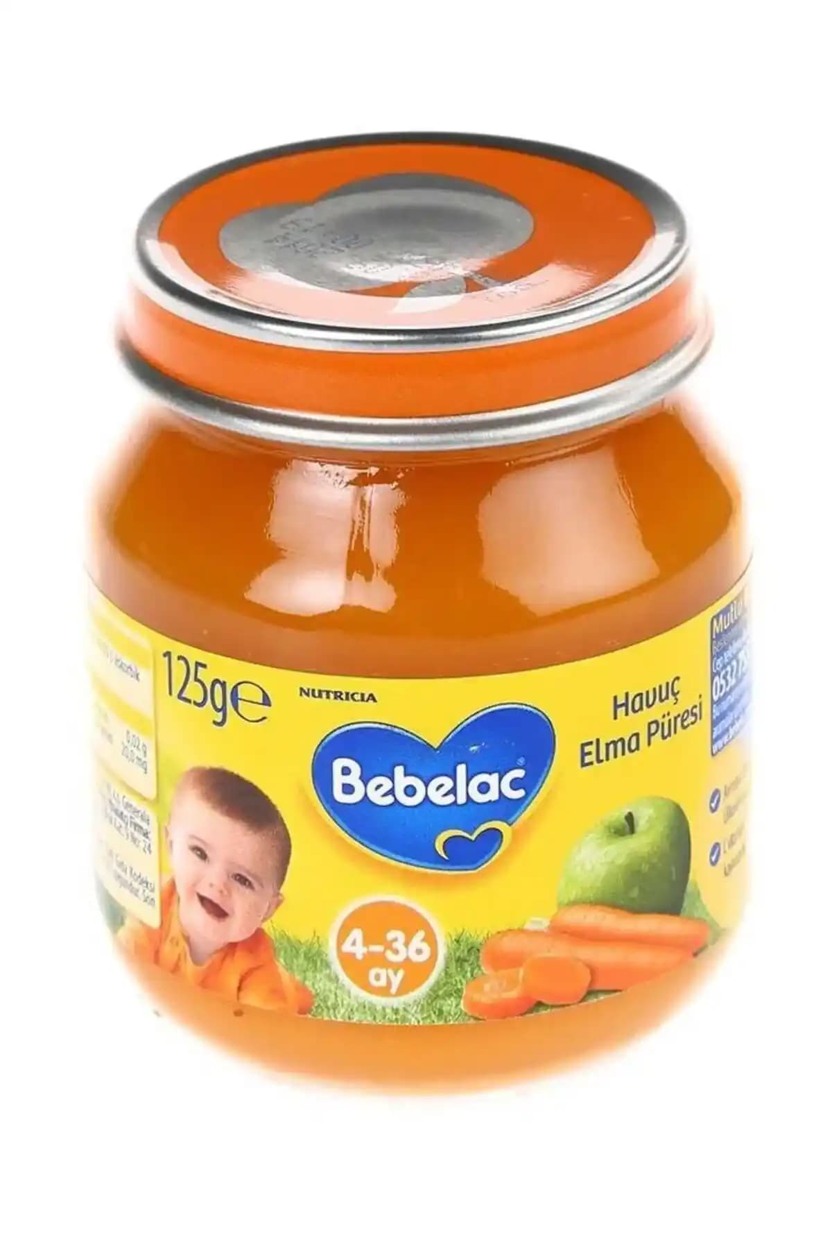 Bebelac Elma Havuçlu Kavanoz Bebek Maması Güvenli ve Doğal Beslenme Seçeneği