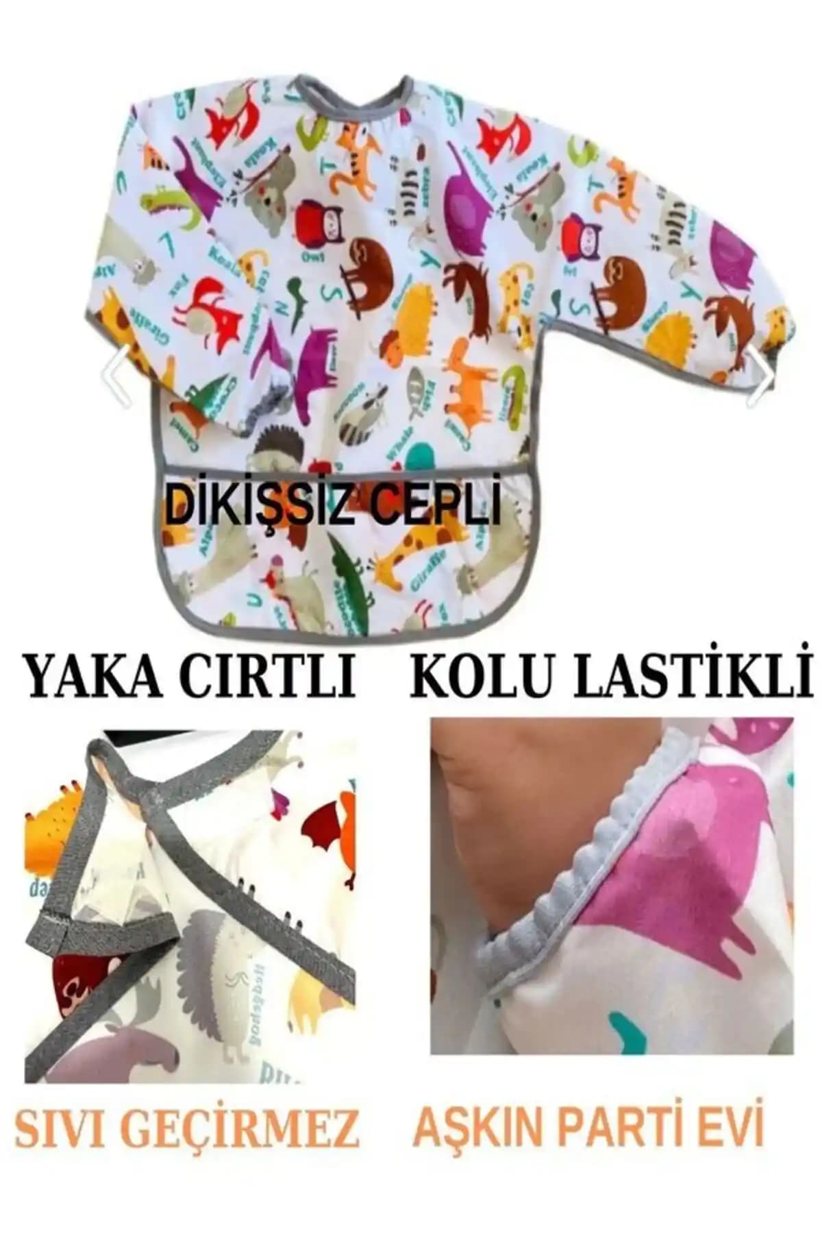Çocuklar İçin Uzun Kollu Sıvı Geçirmez Önlükler: Koruma ve Şıklık Bir Arada