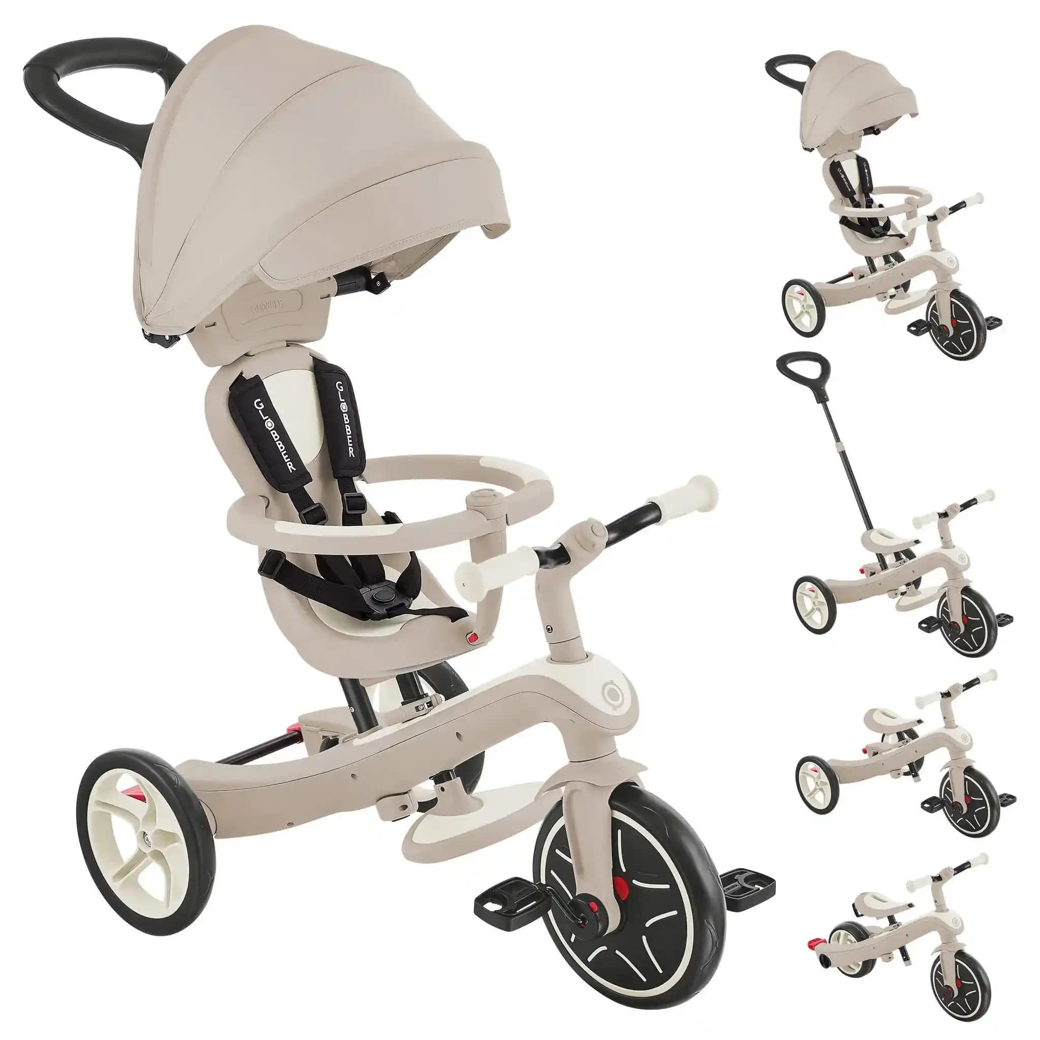 Çocuklar İçin 4'ü 1 Arada Trike Modelleri: Prego Happy Dino ve Globber Explorer Özellikleri