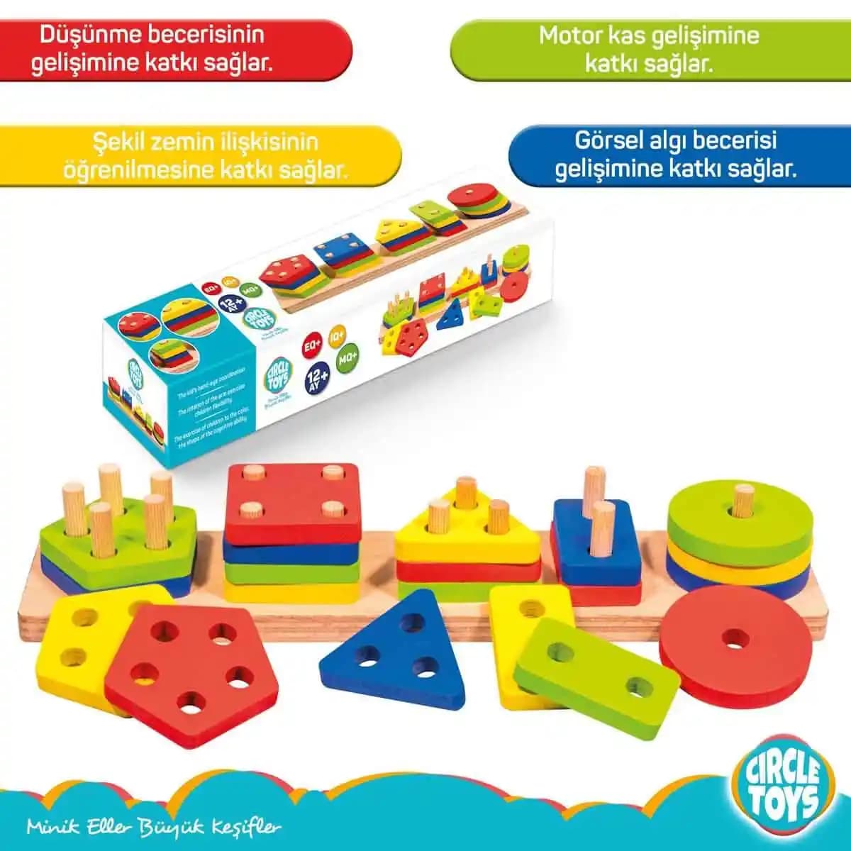 Eğitici Geometrik Şekiller Oyuncakları Çocukların Gelişimine Katkı Sağlayan Güvenli ve Renkli Seçenekler