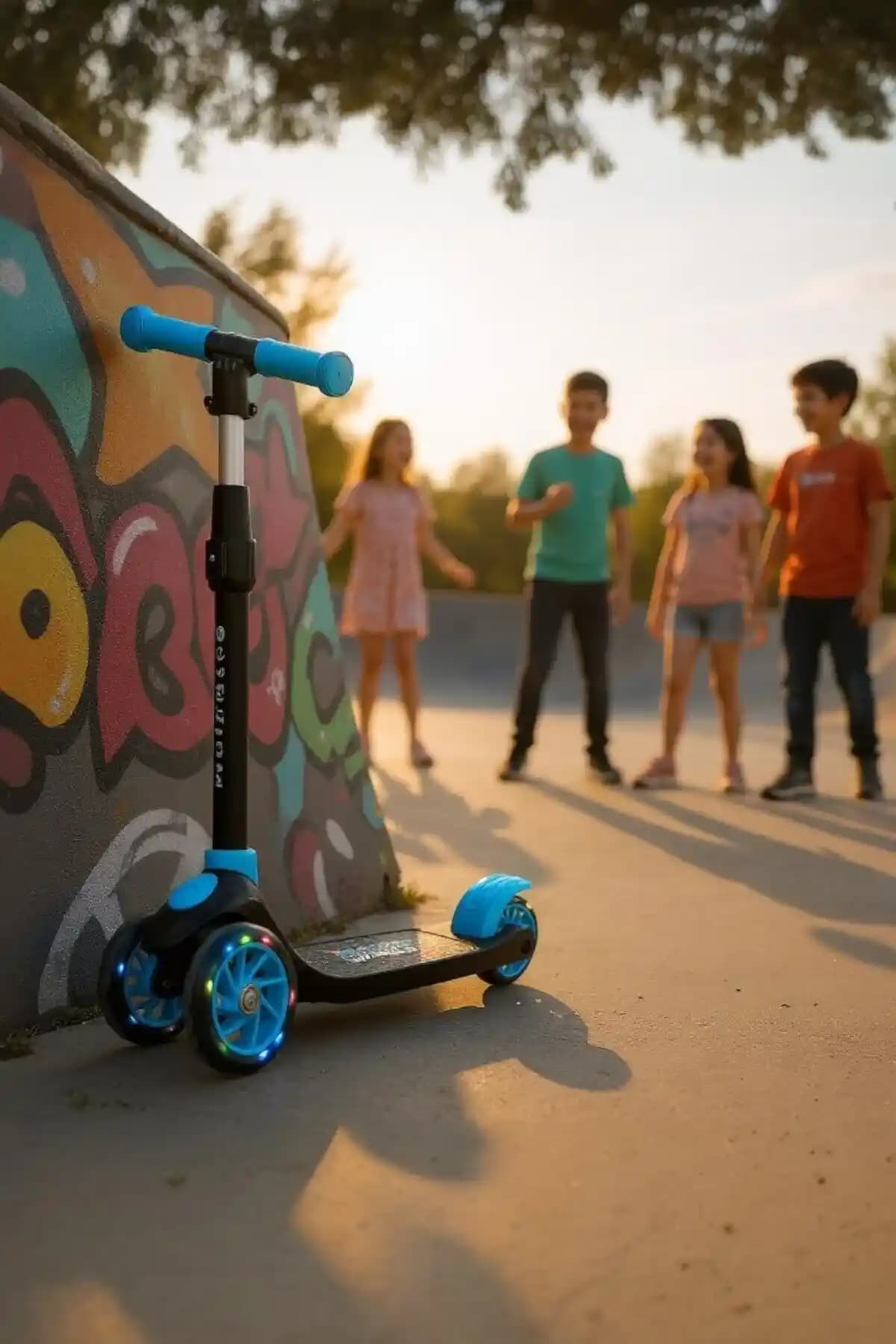 Frenli ve Işıklı Çocuk Scooterları Güvenlik ve Eğlence İçin Uygun Seçenekler