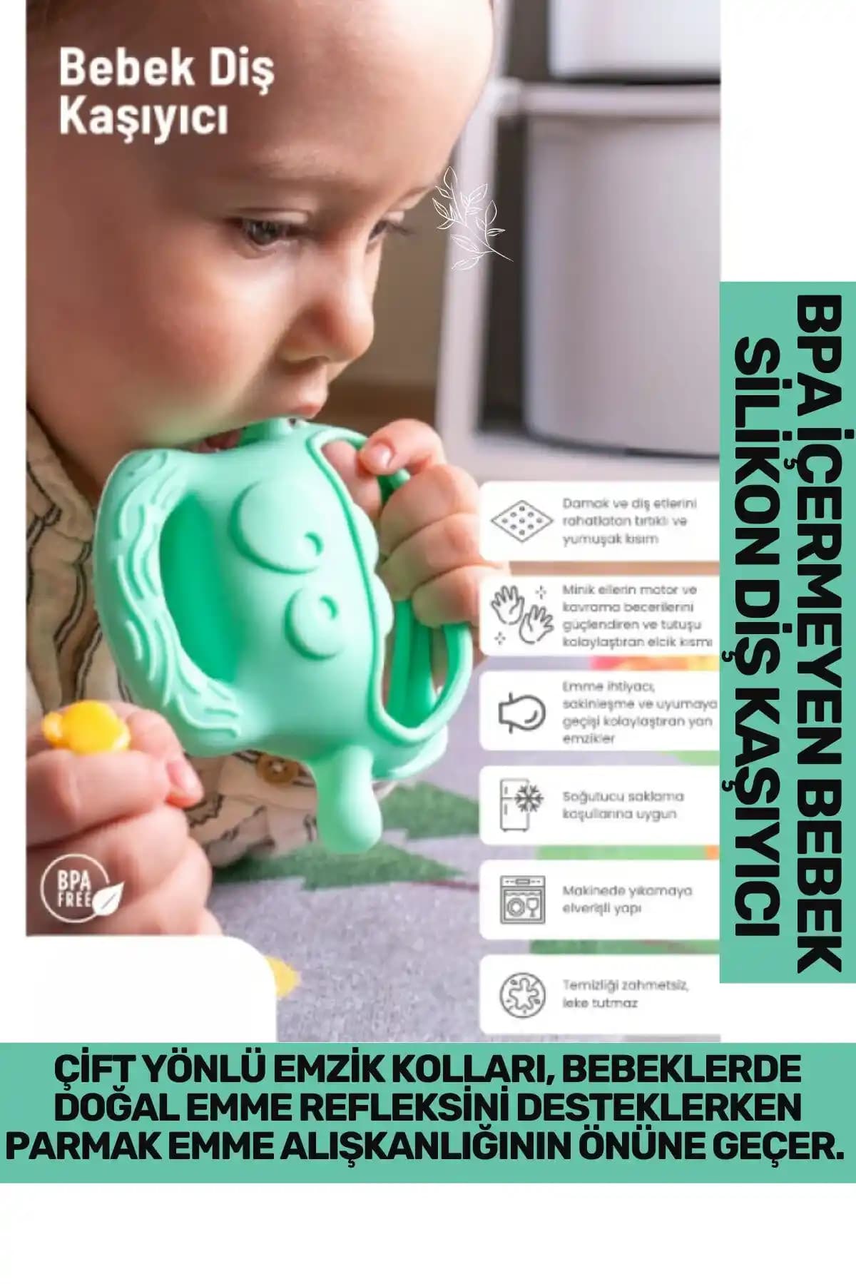 Güvenli Malzemelerden Üretilmiş Bebek Diş Kaşıyıcıları ve Sağlık Standartları