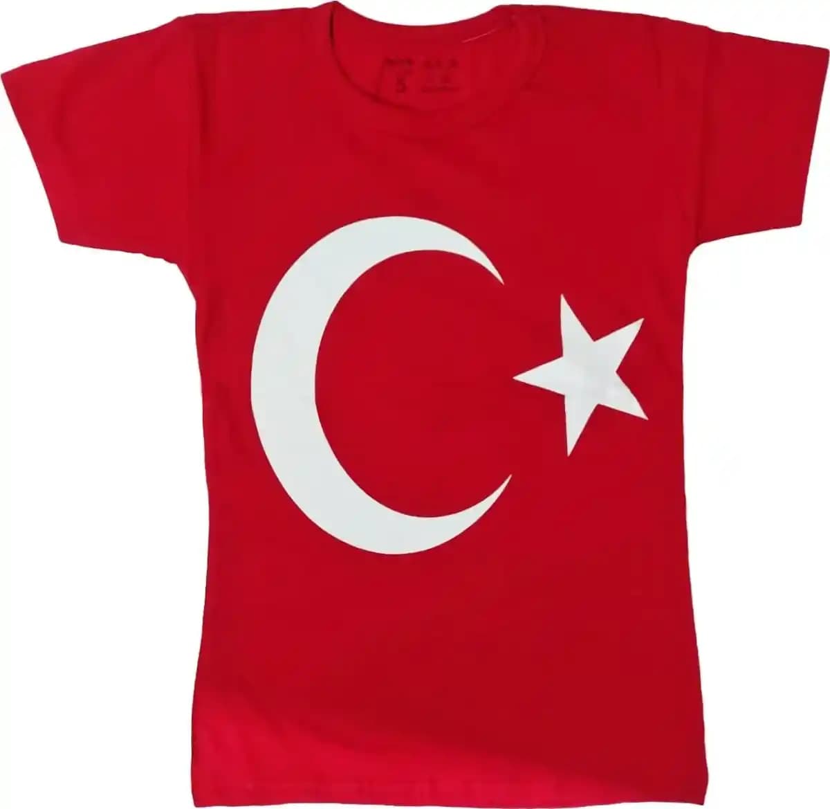 Kırmızı Ay Yılz Desenli Pamuklu Tişörtler Çocuklar ve Gençler İçin Günlük Rahatlık ve Kültürel Anlamlar