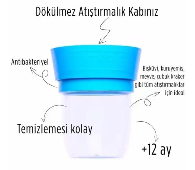 Mamacup Pratik Kullanım Atıştırmalık Kabı: Güvenli ve Hijyenik Çocuk Beslenme Çözümü