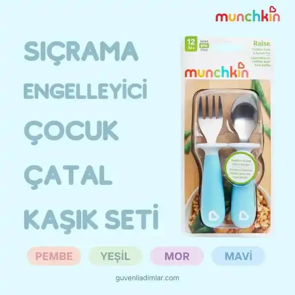 Munchkin Sıçrama Engelleyici Kase Seti: Bebek Güvenliği ve Pratiklik Sağlayan Çocuk Yemek Seti