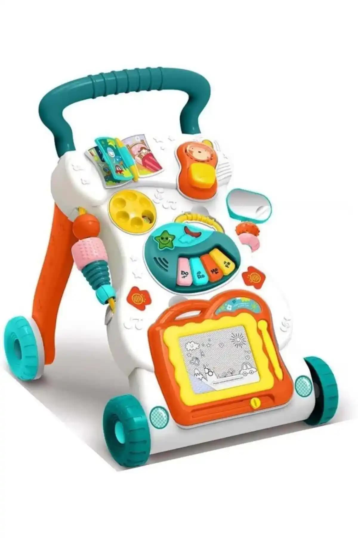 Robokids Aktiviteli Yürüyüş Destekçi Arabası Bebeklerin Güvenli ve Konforlu Hareketini Destekler