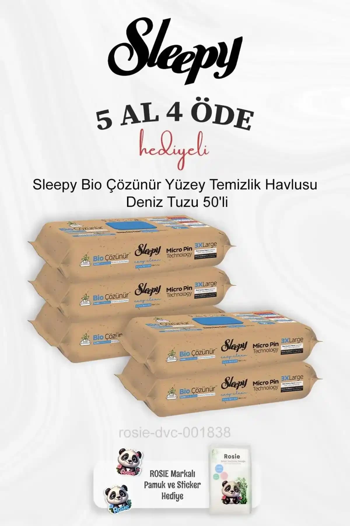 Sleepy Bio Yüzey Temizlik Havlusu Bebekler İçin Güvenli ve Doğal Temizlik Çözümü