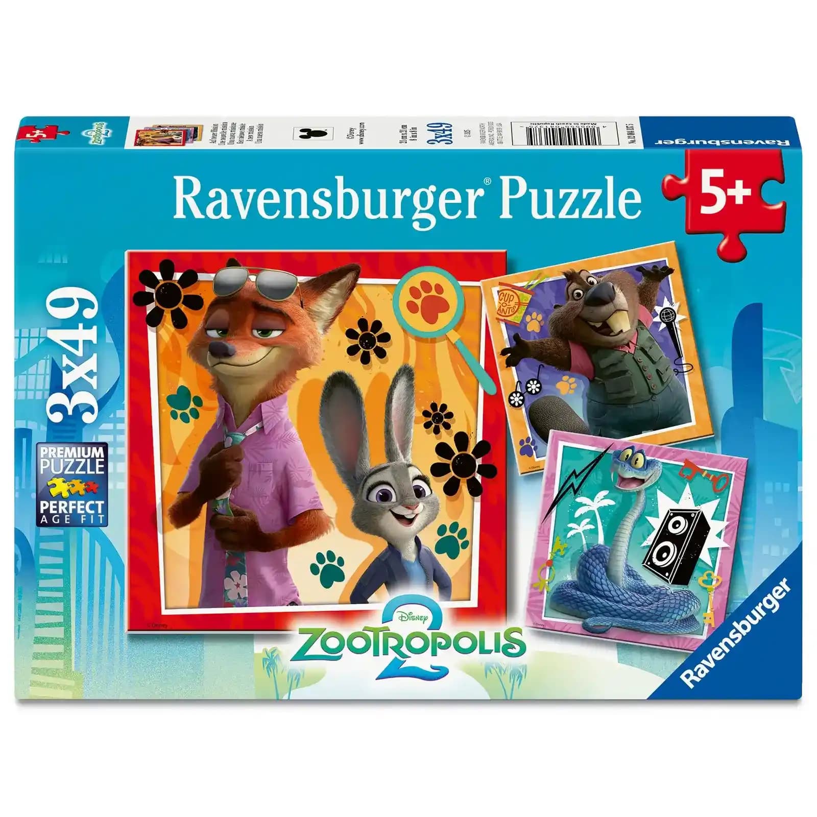 Zootropolis Temalı 3D Puzzle Çocuklar ve Koleksiyoncular İçin Eğlenceli ve Güvenli Hediye Seçeneği