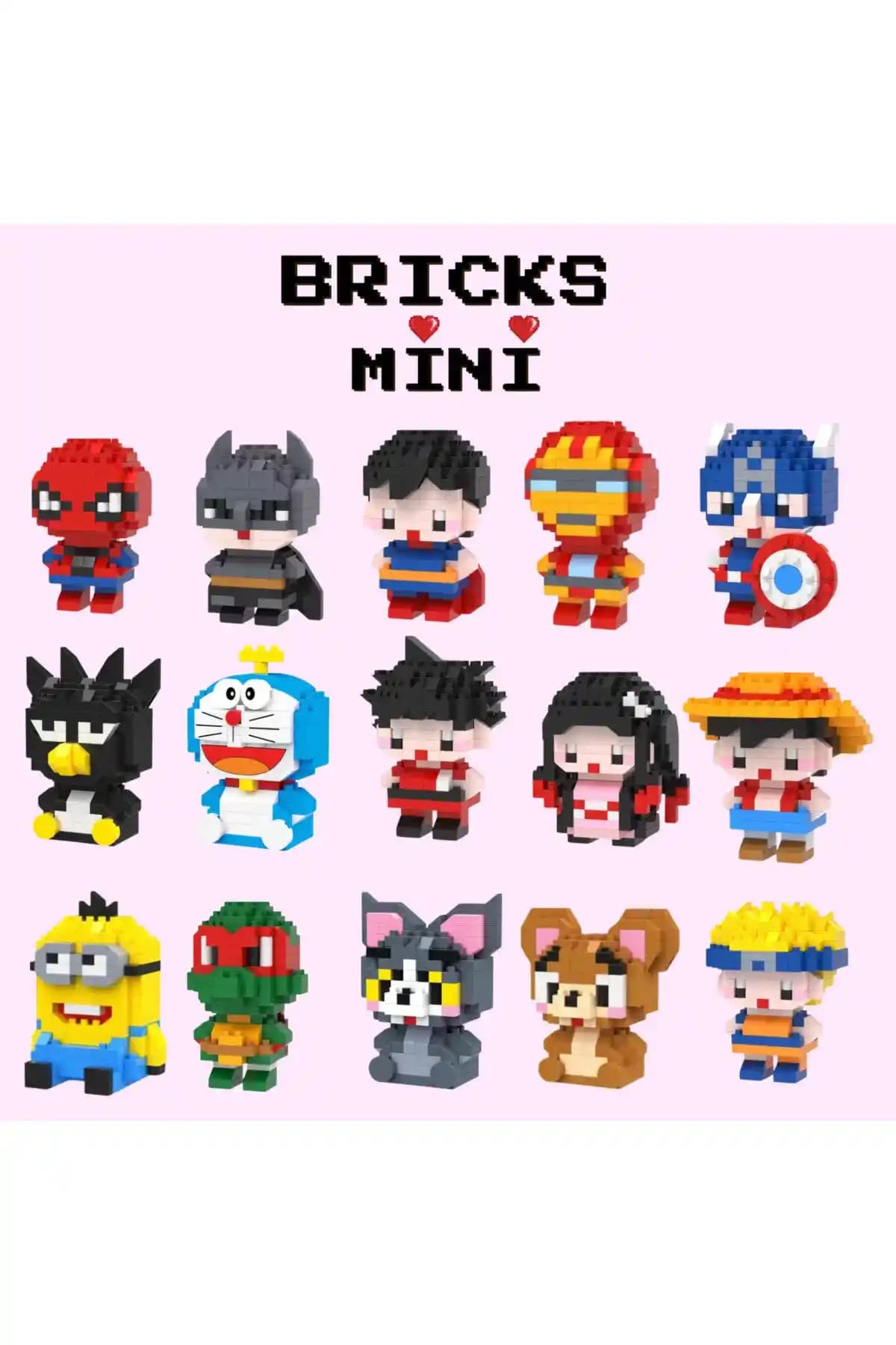 Çizgi Film Karakterleri Mini Bricks Oyuncaklar: Koleksiyon ve Eğlence İçin Uygun Seçenekler