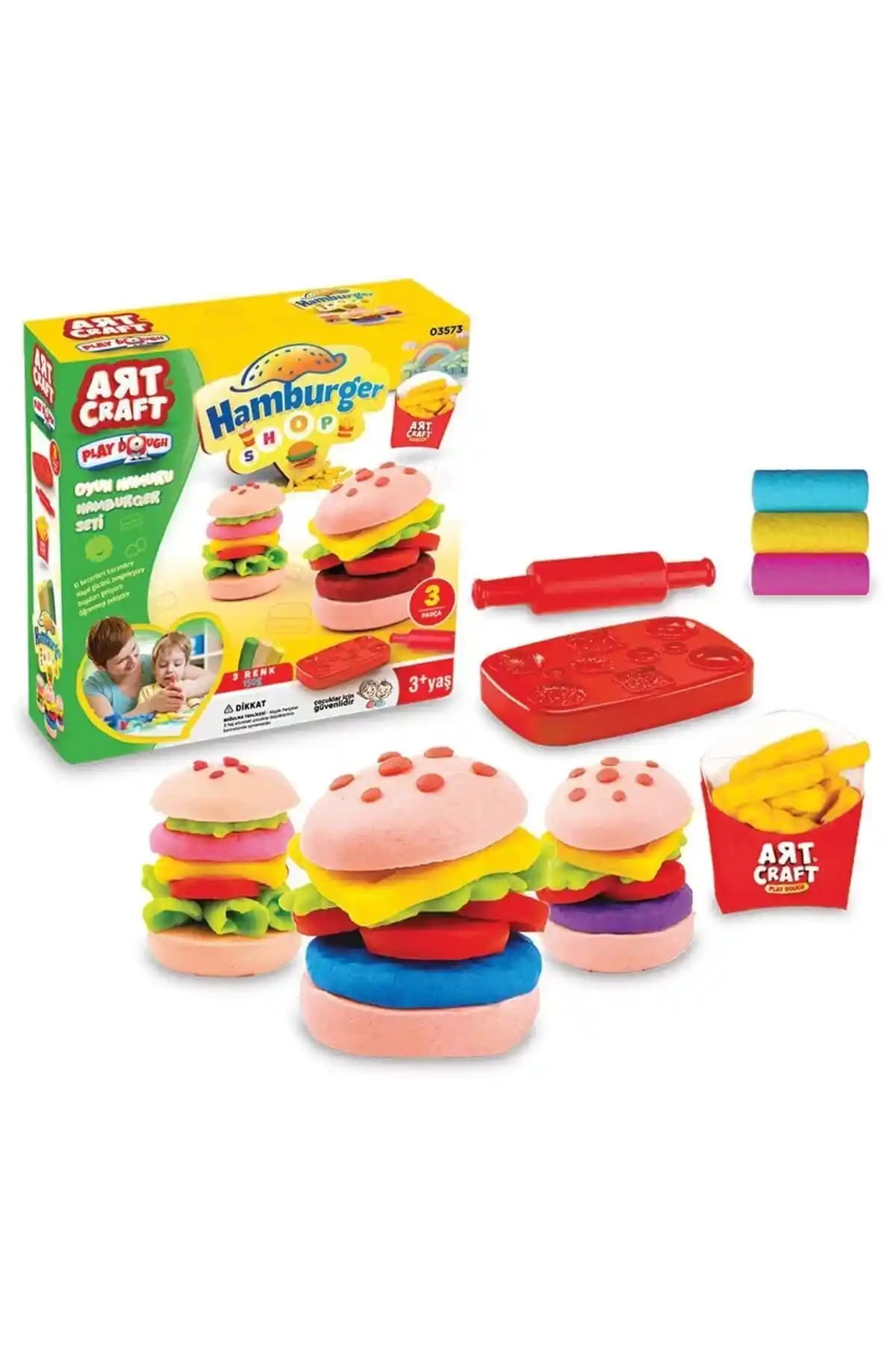 Çocuklar İçin Güvenli ve Eğitici Hamburger Hamur Setleri ile Yaratıcı Oyunlar