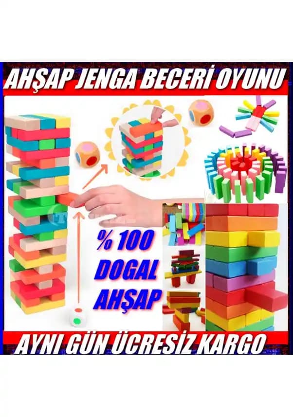 Doğa Temalı Ahşap Denge Oyunu Çocukların Zeka ve Motor Gelişimine Katkı Sağlar