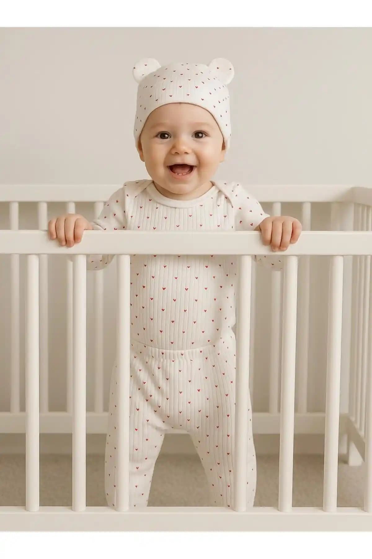 Anne Dokunuşu Gibi Kuzum Bebe Yenidoğan Organik Pamuk 2’li Kız Erkek Bebek Takımı