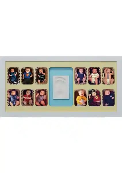 Baby Memory Prints 12 Aylık Çerçeve Beyaz Bebek Anıları İçin Şık ve Kalıcı Bir Seçenek