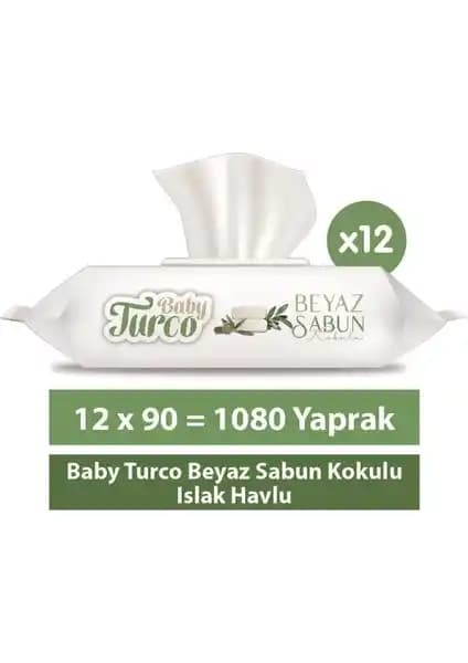Baby Turco Beyaz Sabun Kokulu Islak Havlu: Hassas Ciltler İçin Güvenilir Temizlik Çözümü