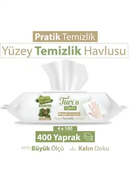 Baby Turco Doğadan Pratik Yüzey Temizlik Havlusu Günlük Temizlik İçin Güvenilir ve Çevre Dostu Çözüm