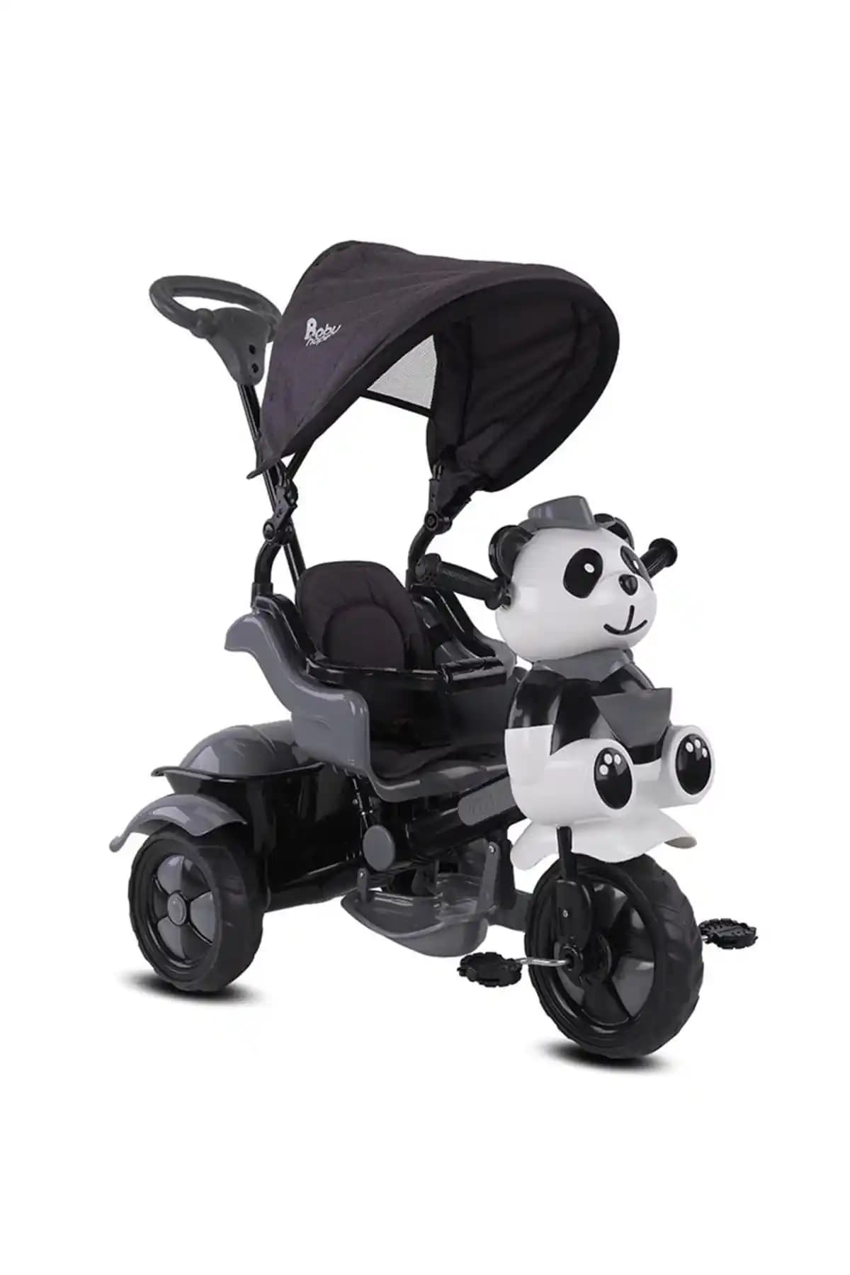 Babyhope 127 Panda Ebeveyn Kontrollü Üç Teker Çocuk Bisikleti Güvenlik ve Konfor Birlikte