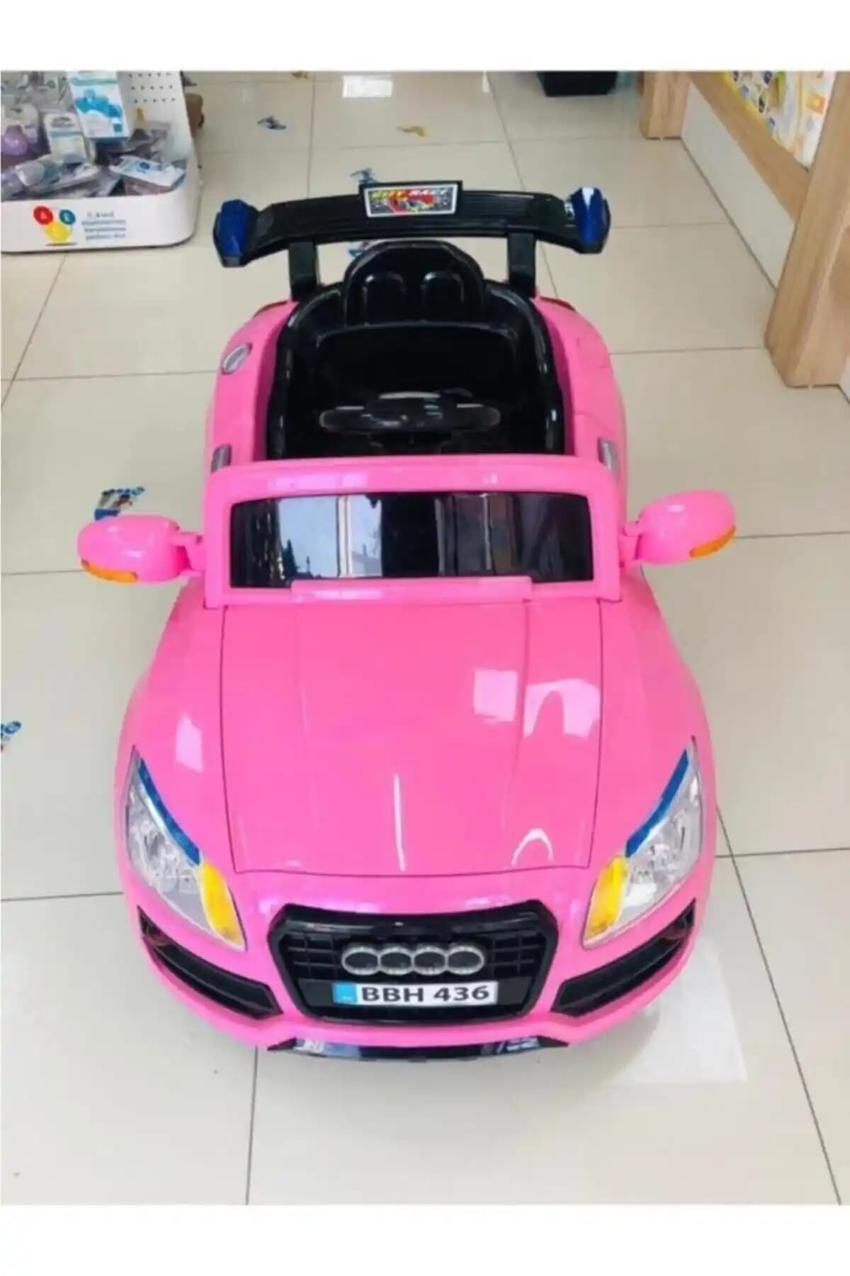 Babyhope Audi Uzaktan Kumandalı 12V Pembe Akülü Araba Çocuklar İçin Güvenli ve Eğlenceli Sürüş Deneyimi