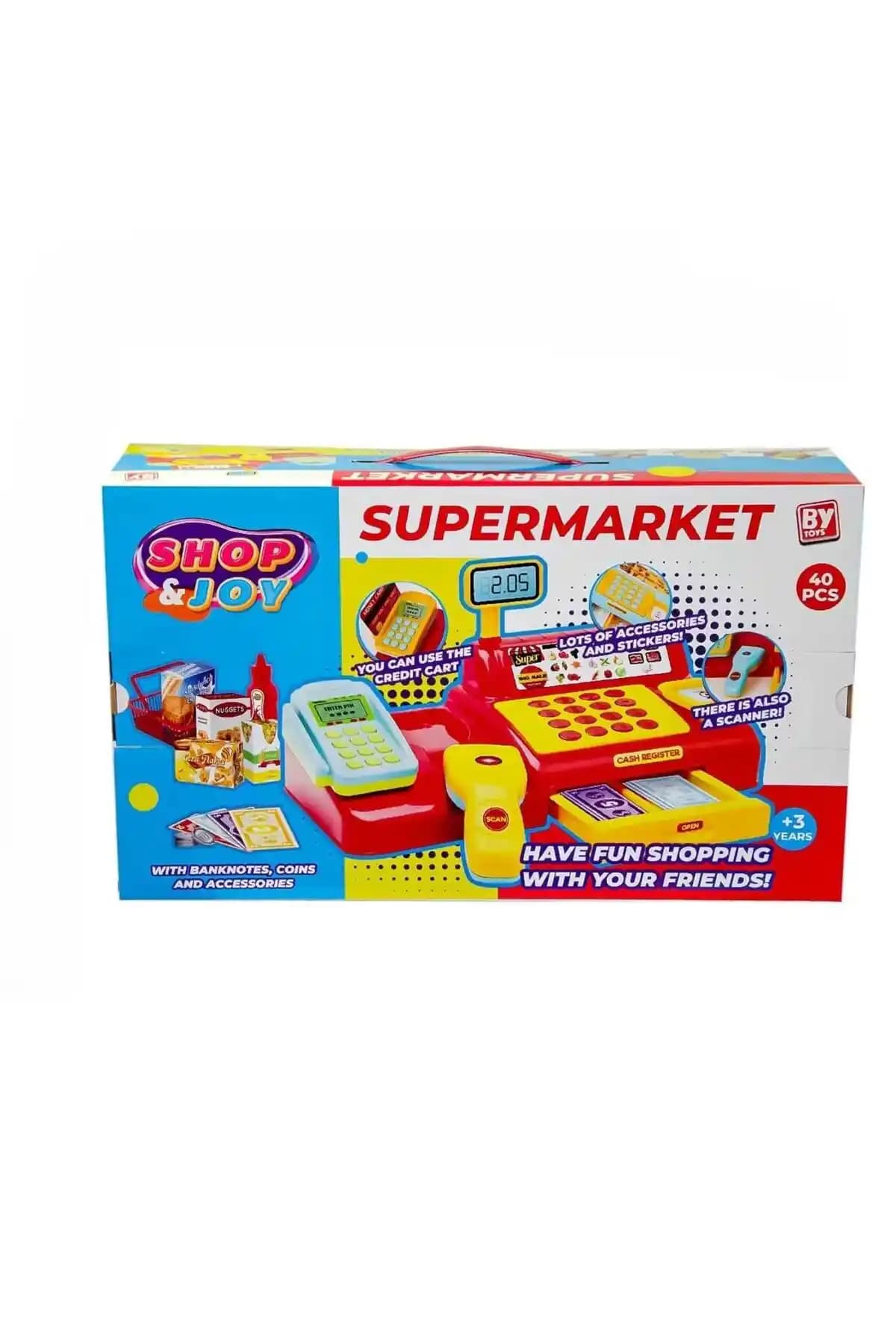 Bayraktar Shop&Joy Yazar Kasa: Çocuklar İçin Eğlenceli ve Eğitici Oyun Seti