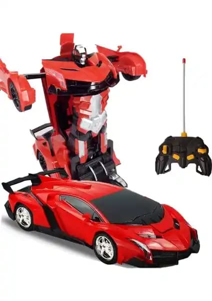 Beyazkuş Ticaret Ferrari Temalı Uzaktan Kumandalı Şarjlı Robot ve Araba Oyuncakları