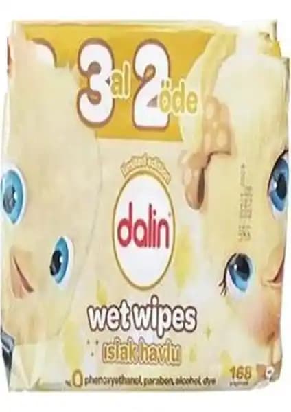 Dalin Islak Havlu Pratik ve Güvenilir Temizlik Çözümü 3X56 Adet Paket