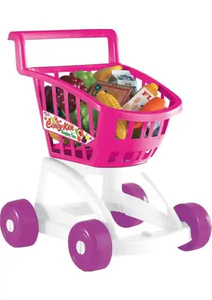 Dede Candy&Ken Market Arabası Dolu Çocuklar İçin Güvenli ve Eğlenceli Oyun Seti