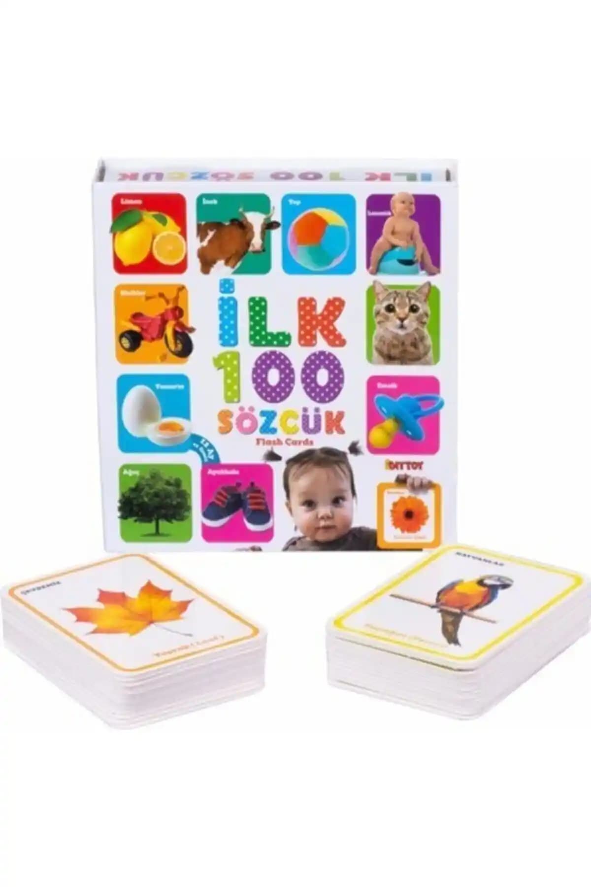 Diytoy İlk 100 Sözcük Kelime Zeka Oyun Kartları Çocukların Dil ve Kavrama Becerilerini Destekler
