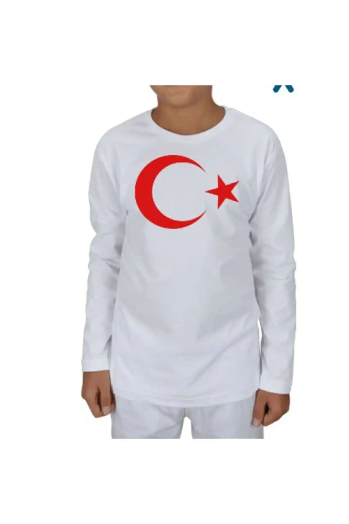 Dragora Unisex Çocuk T-shirt Ay Yıldızlı Baskı ve Yazlık Tasarımıyla Konfor Sunar