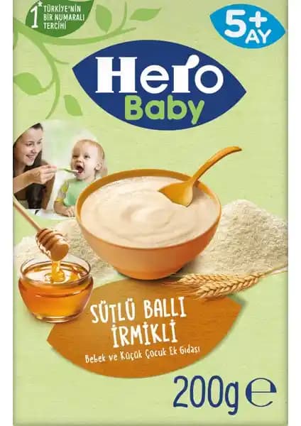 Hero Baby Sütlü İrmikli Ballı Kaşık Mama: Güvenilir ve Besleyici Bebek Gıdası
