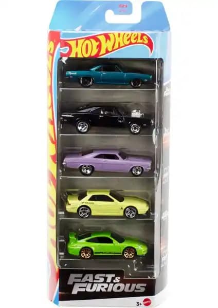Hot Wheels ® 5'li Fast & Furious Araba Seti Koleksiyon ve Oyun İçin Uygun Bir Seçenek