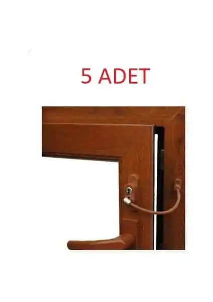 Kidmix Çelik Halatlı PVC Pencere Çocuk Emniyet Kilidi Güvenli ve Pratik Kullanım İçin Uygun