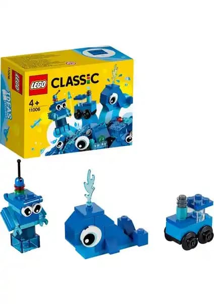 LEGO Classic 52 Parçalık Yaratıcı Mavi Yapım Parçaları Seti Çocuklar İçin Eğitici Oyun Seti