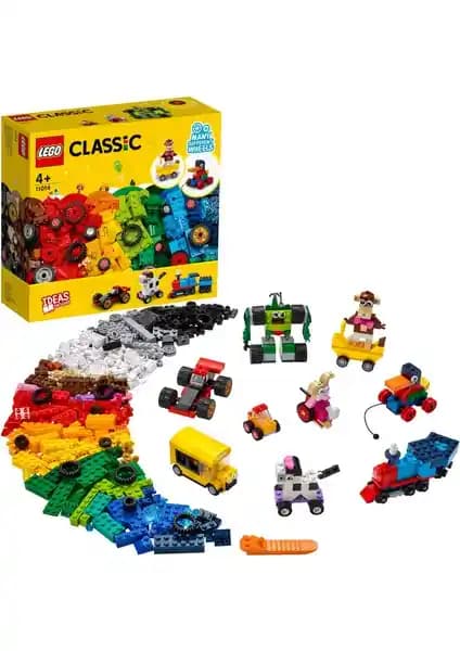 LEGO Classic Yapım Parçaları ve Tekerlekler 11014 Çocuklar İçin Yaratıcılığı Destekleyen Set