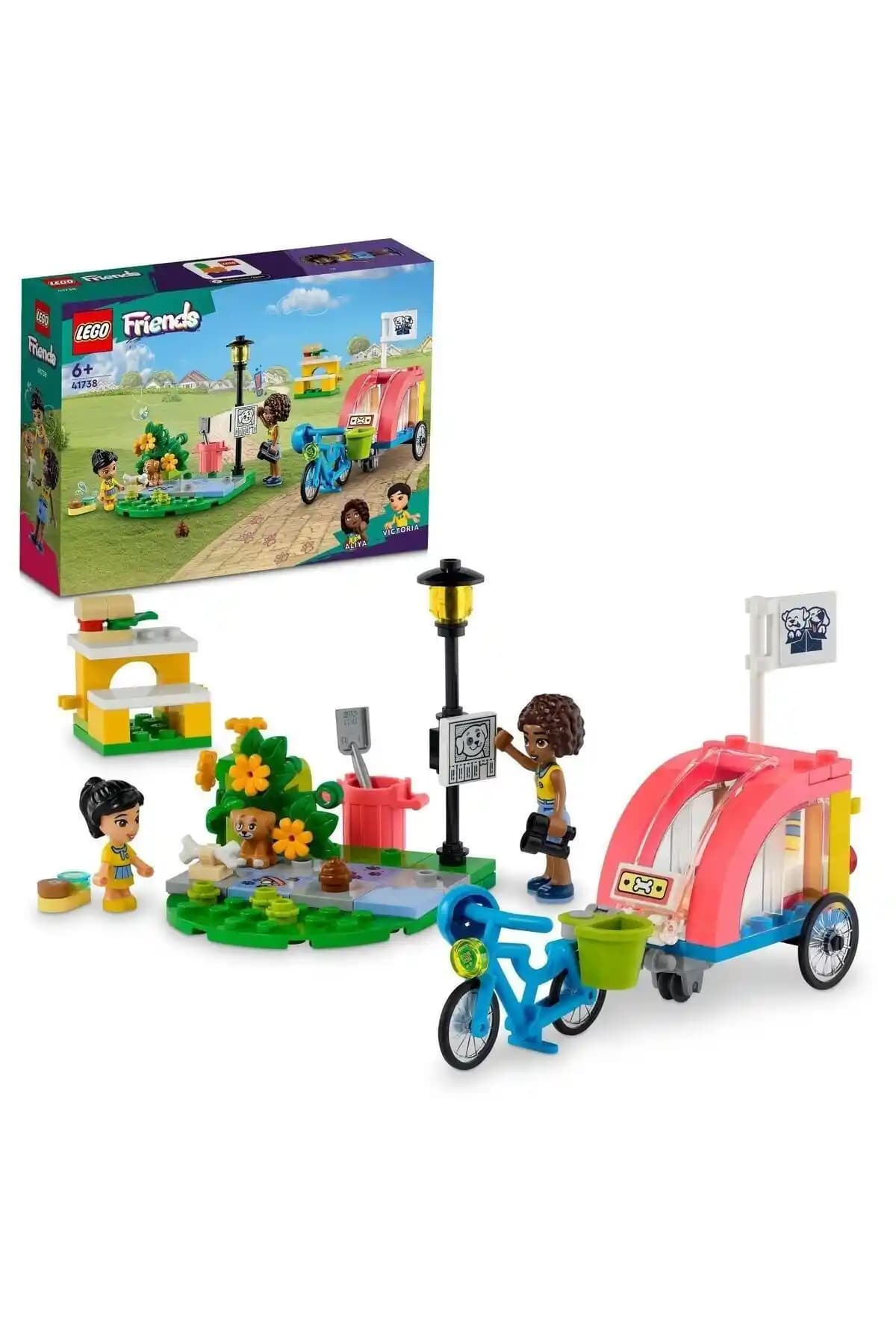 LEGO Friends Köpek Kurtarma Bisikleti 41738 Çocuklar İçin Eğlenceli ve Yaratıcı Oyun Seti