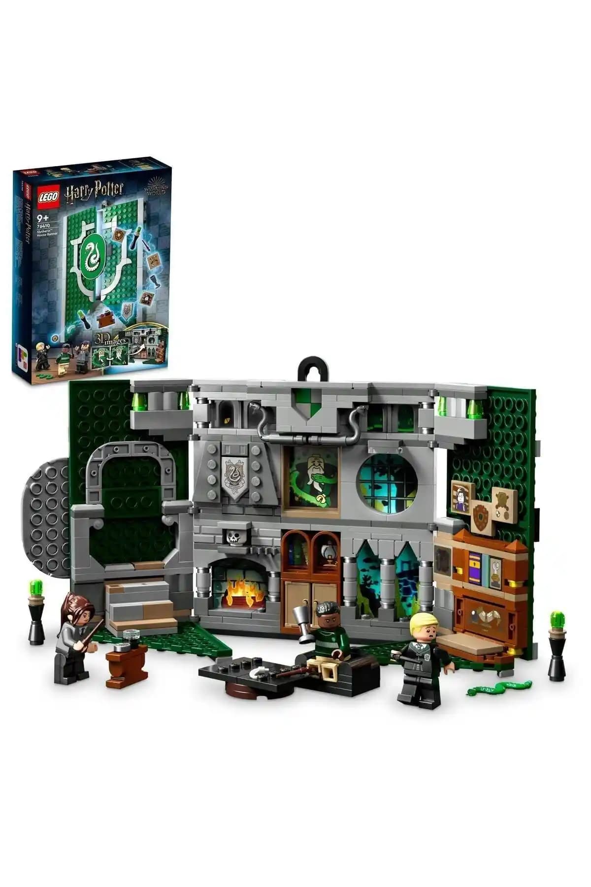 LEGO Harry Potter Slytherin Binası Bayrağı 76410 Detaylı Koleksiyon ve Oyun Seti
