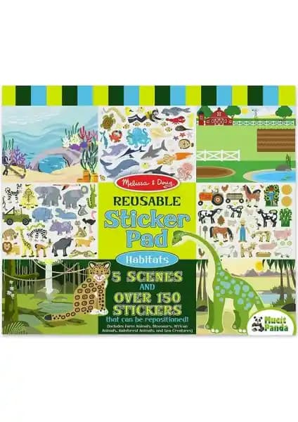 Melissa & Doug Hayvan Temalı Çıkartma Seti Çocukların Yaratıcılığını ve Öğrenme Süreçlerini Destekler