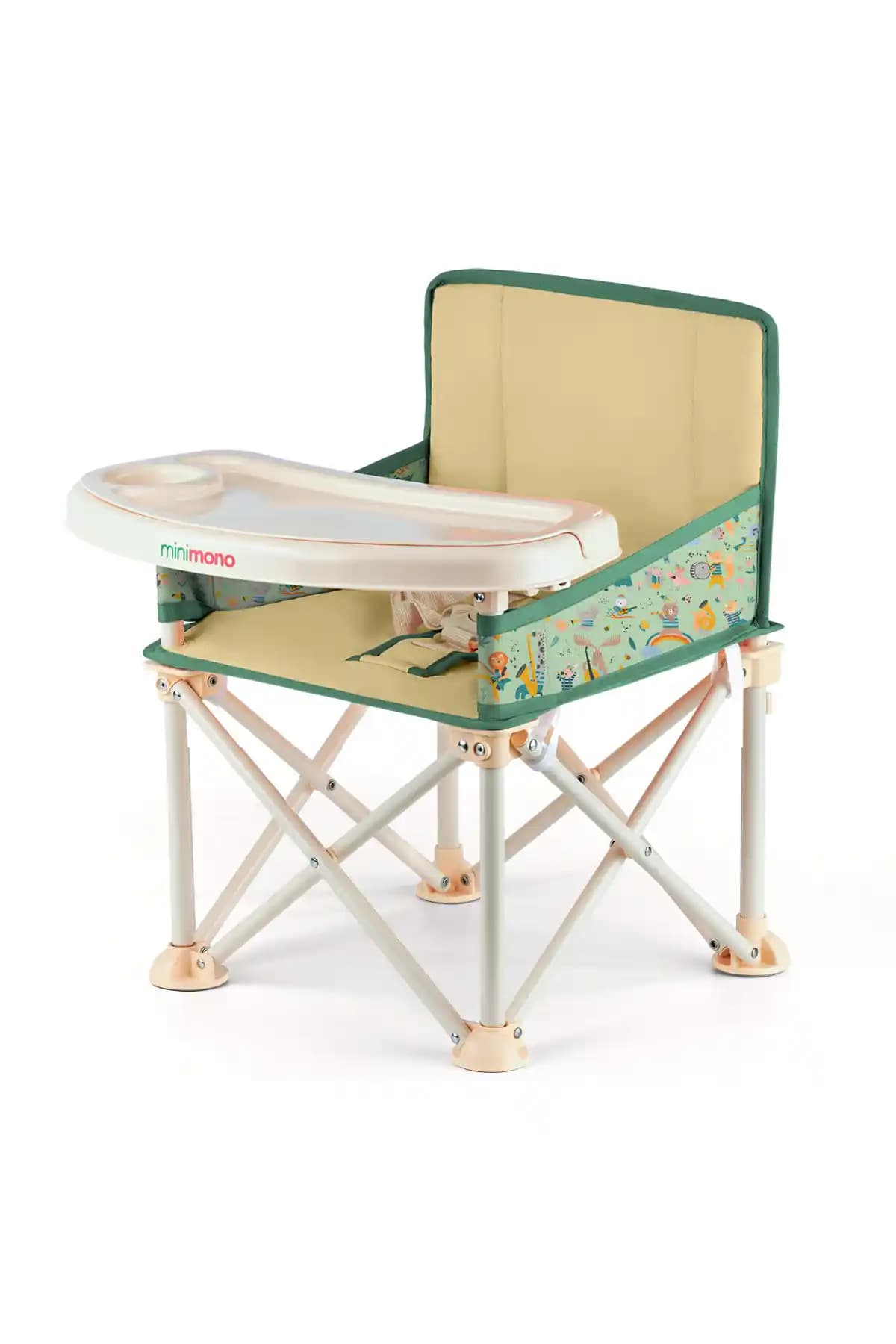 Minimono Plus 0-4 Yaş Çocuklar İçin Portatif Katlanabilir Mama Sandalyesi Güvenli ve Pratik Kullanım