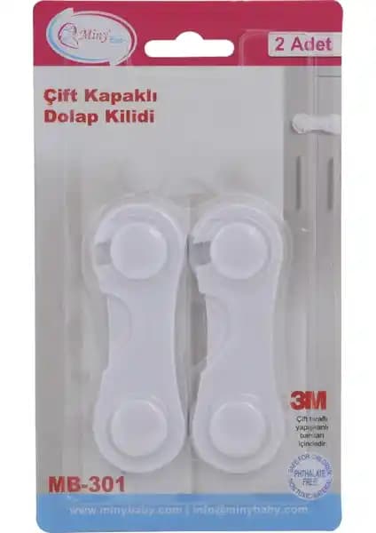Miny Baby Çift Kapaklı Dolap Kilidi: Güvenli ve Pratik Çocuk Güvenlik Çözümü