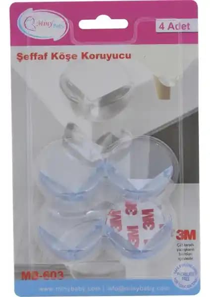 Miny Baby Köşe Koruyucu 4'lü Şeffaf: Güvenlik ve Estetiğin Uyumuyla Çocuk Koruma Çözümü