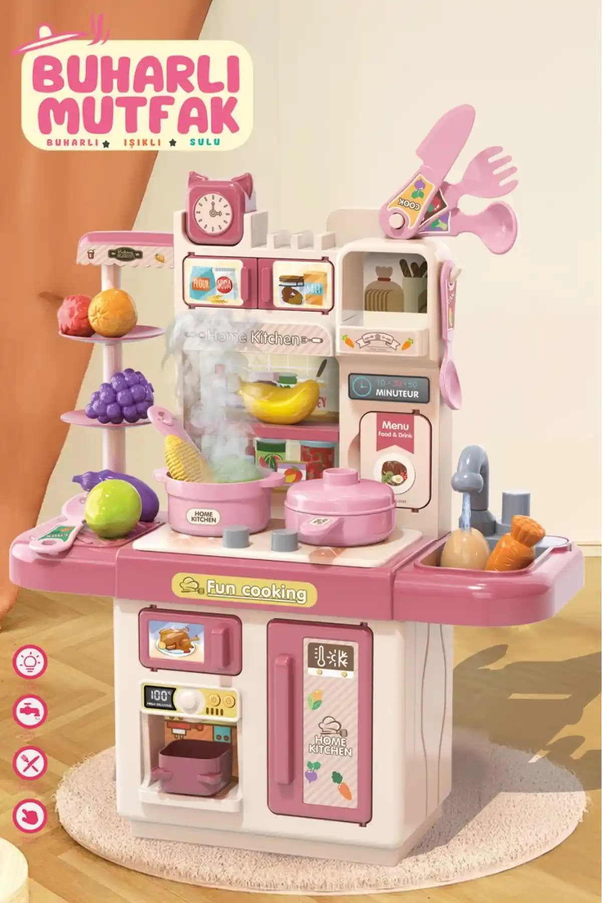 Mix Store Buharlı Işıklı Pompalı Mutfak Seti İncelemesi ve Özellikleri