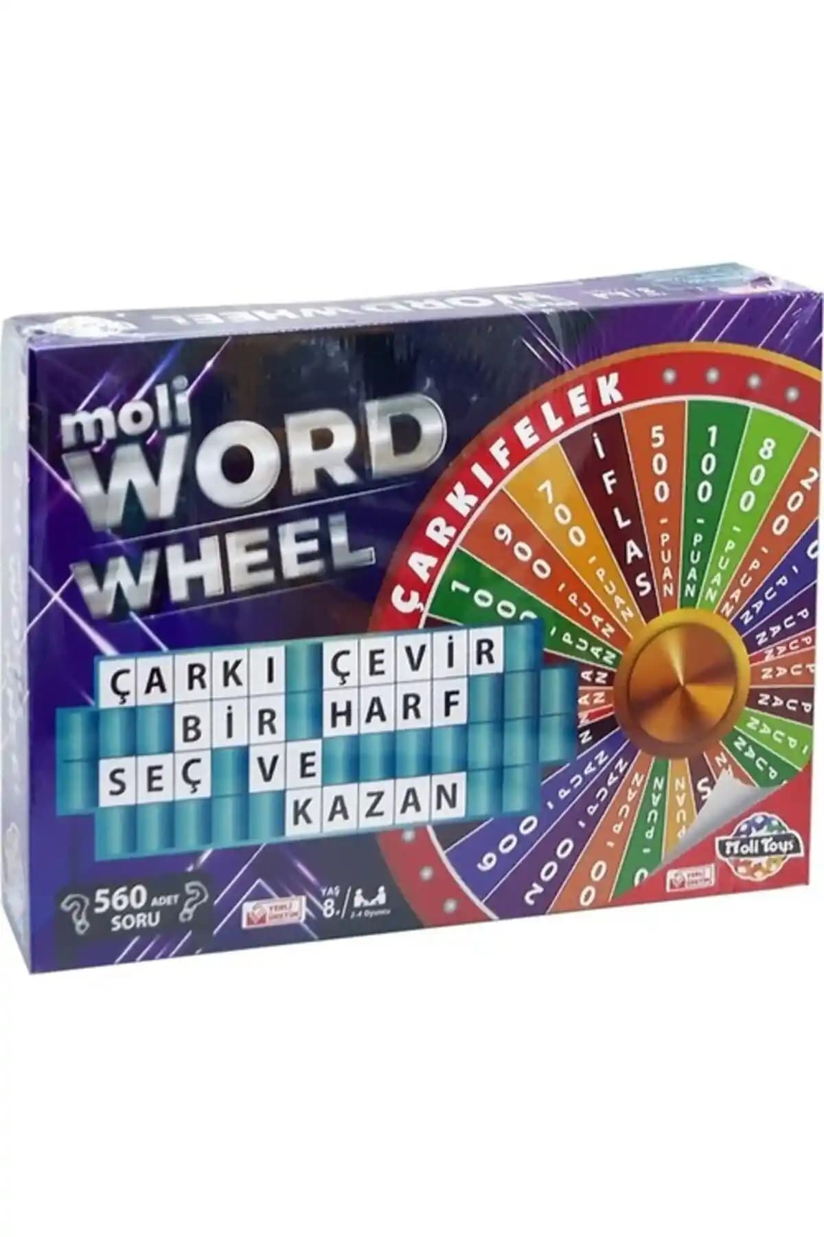 Moli Word Game Wheel Çarkıfelek Oyunu Çocuk ve Yetişkinler İçin Stratejik Eğlence