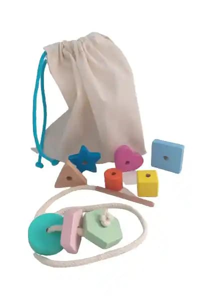 Montessori Giz Torbası ve İp Geçir Geometrik Şekiller Oyunu Çocuk Gelişimine Katkı Sağlar