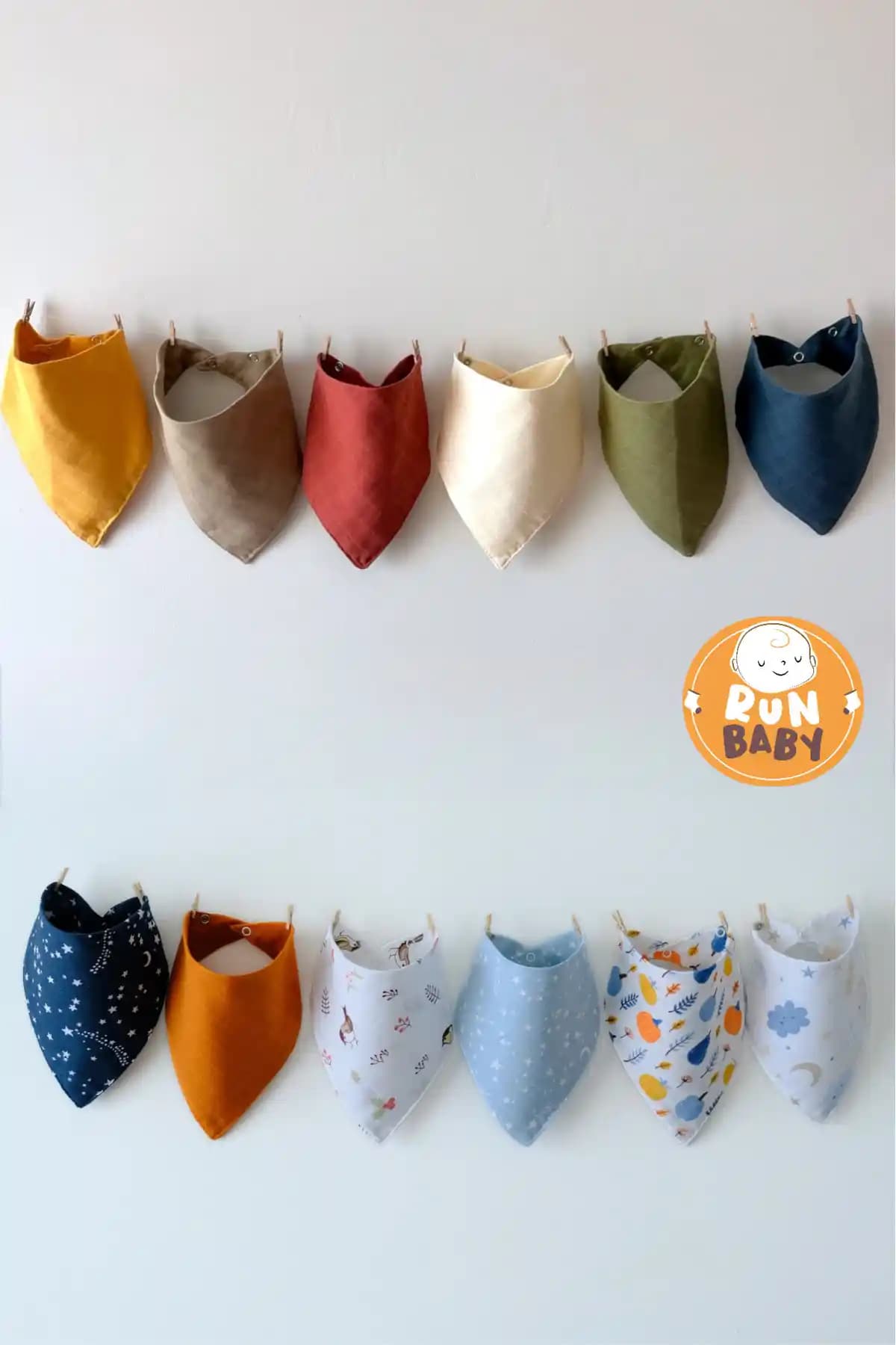 Run Baby Müslin Kumaş Çıtçıtlı Bebek Salya Önlük ve Fular Seti İncelenmesi