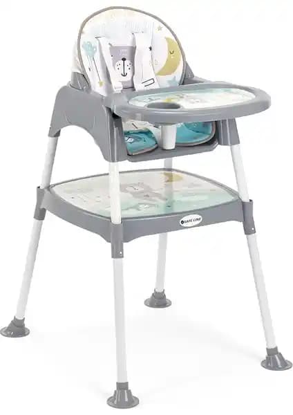 Safe Line Pocket Mama Çalışma Masalı Pedli Mama Sandalyesi: Çok Fonksiyonlu Güvenli Çocuk Oturma Çözümü