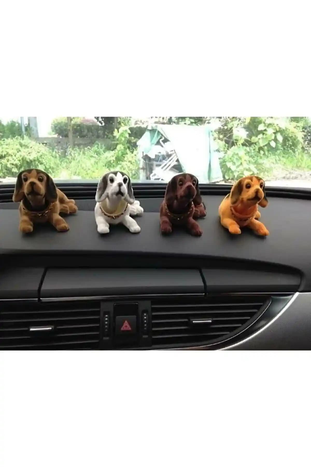 Shem 3 Adet Kafa Sallayan Köpek Aksesuarları Araç İçi Dekorasyon ve Eğlence
