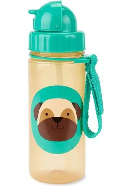Skip Hop 9N567810 Zoo Pipetli Suluk Pug çocuklar için dayanıklı ve güvenli su kabı