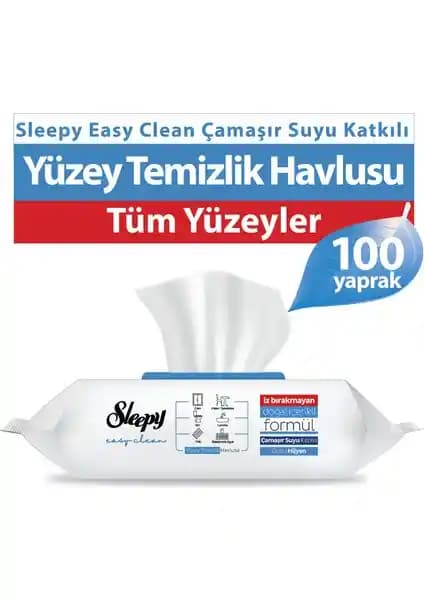Sleepy Easy Clean Çamaşır Suyu Katkılı Yüzey Temizlik Havlusu ve Mendili Ürünü İncelemesi
