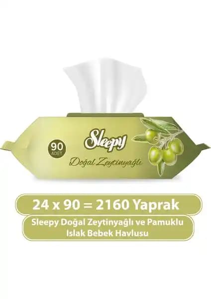 Sleepy Zeytinyağlı Islak Havlu Bebek Bakımında Güvenilir ve Doğal Seçenekler