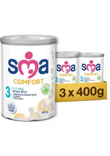 SMA 3 Devam Sütü Comfort: 1-3 Yaş Bebekler İçin Güvenilir Beslenme Seçeneği